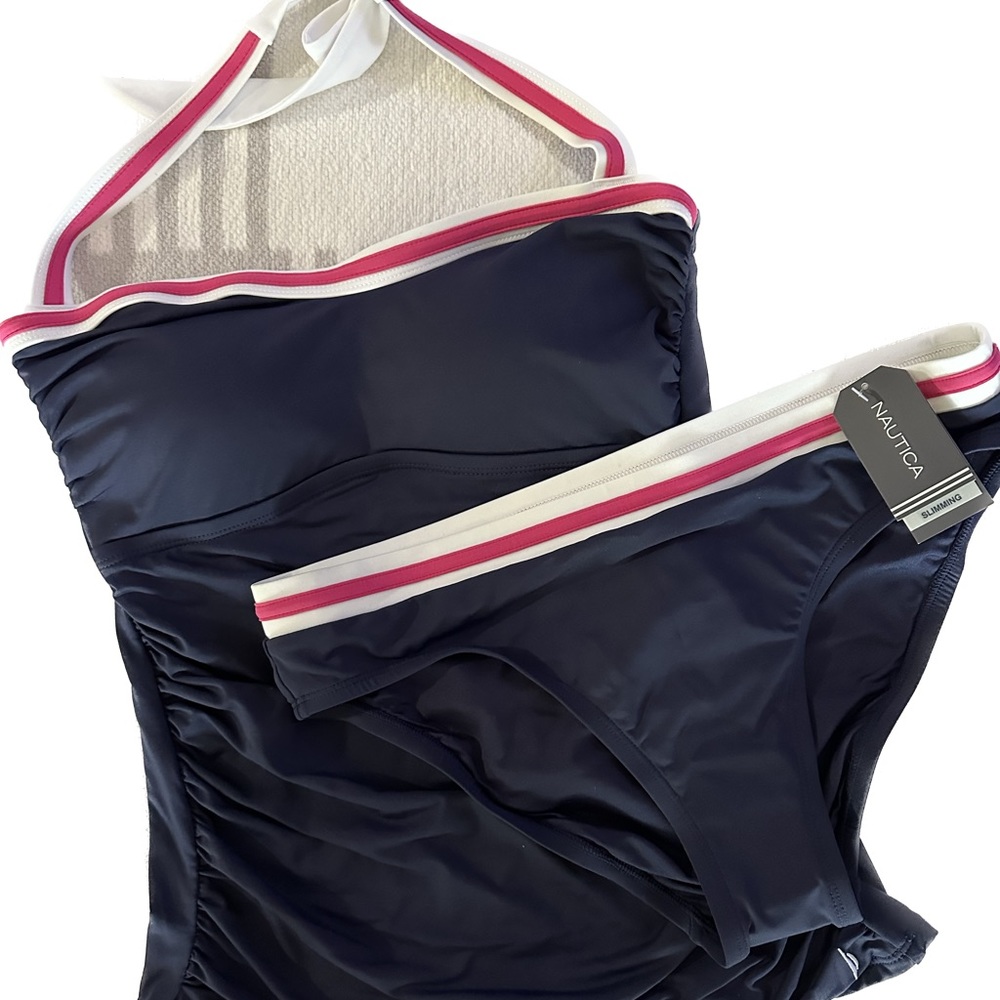 3 piece NWT swimsuit & coverup Nautica swim - Picture 2 of 11